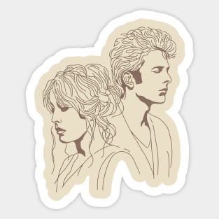 Band Album Cover Retro Sticker